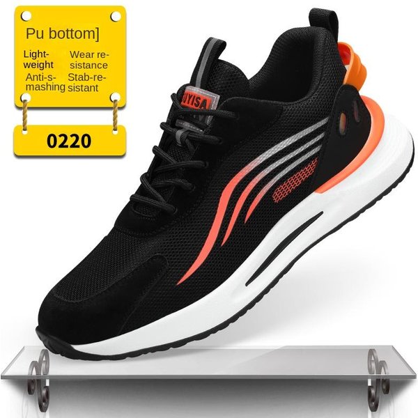 Zapatos De Seguridad Laboral Antiaplastastamiento Y AntipenetracióN Para Hombre, Zapatos De ProteccióN De Seguridad Para El Trabajo CóModos Y Resistentes Al Desgaste 46 Yellow-image