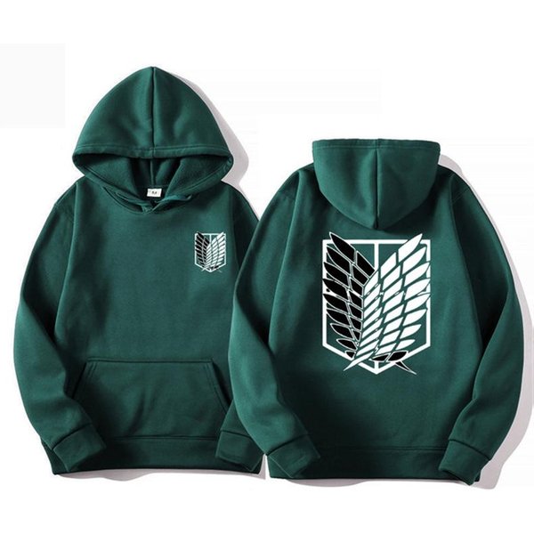 Ataque A Los Titanes Sudadera Con Capucha Para Hombre Sudaderas Anime Hombre Mujer Ropa Urbana Jersey Harajuku Sudaderas Shingeki No Kyojin S-image