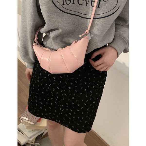 Bolso De DiseñO Nicho Para Mujer Nuevo Plata Croissant Verano VersáTil Bolso Dumpling De Moda Bolso De Hombro Cruzado-image