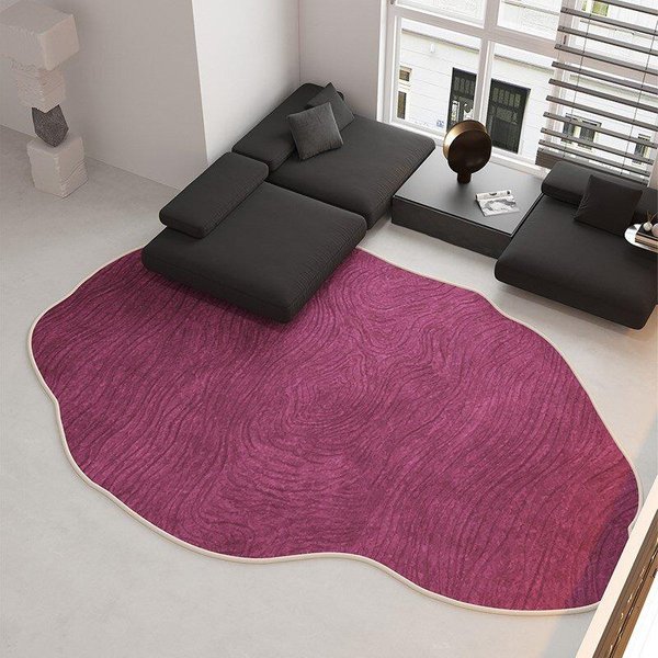 Nowoczesny Styl Dekoracja Salonu Dywan Grubo Pluszowy Mata PodłOgowa Do Salonu Dywany O Nieregularnych KształTach Do Sypialni Puszysty MięKki Dywanik Do Gabinetu 80X160Cm-image