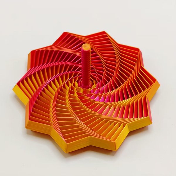 Druk 3D Rozszerzona Gwiazda Sensoryczna Fidget SześCiokąT Fidget Spiralny NarzęDzia Sensoryczne Anty-Stresowe Do Biura Ulgę W Stresie Prezenty-image