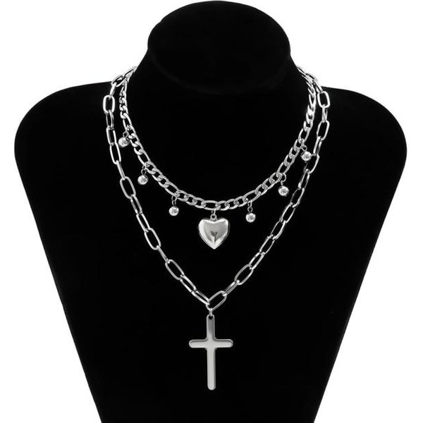 Hip Hop Punk Collar De Perlas Acero Inoxidable Cadena Curbana Cubana Gargantilla Para Hombres Mujeres Color Plata Moda JoyeríA Masculina Regalo-image