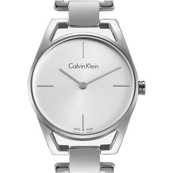 Calvin Klein Ck Zegarek Seria Elegancka Mechanizm Kwarcowy Pasek Ze Stali Nierdzewnej Srebrna Tarcza Zegarki Damskie K7L23146 Silver-image