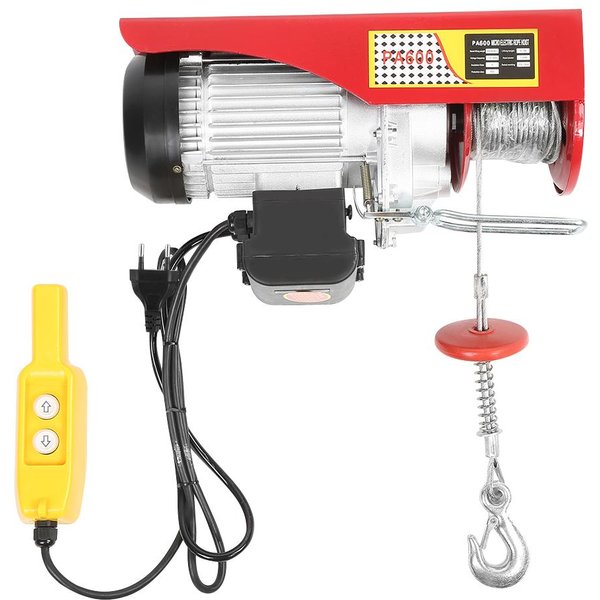 Polipasto EléCtrico Cabrestante 300 600Kg Control Remoto Cable GrúA Elevadora-image