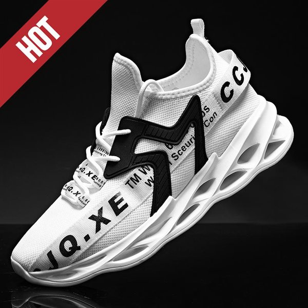 Buty Do Biegania Codzienne Poduszka Powietrzna Maraton MęSkie Sportowe OddychająCe Lekkie Damskie Wygodne Atletyczne Outdoorowe Trampki 36 BiałY-image