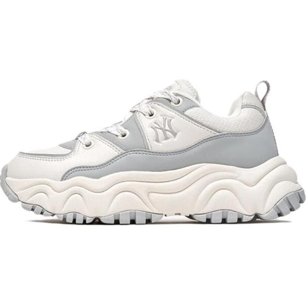 MLB New York Yankees CóModos VersáTiles Aumentadores De Altura Zapatos De Papá Zapatillas De Mujer Beige 3ASHCC45N-50WHS 38.5-image