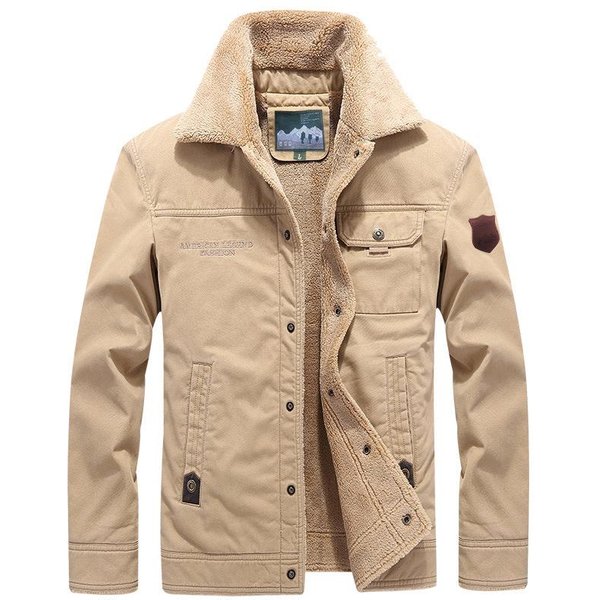 Nuevo Abrigo De AlgodóN De Invierno Engrosado Y CáLido Chaqueta Para Hombre Casual Lana De Cordero Chaqueta Con Forro De Terciopelo Abrigo De AlgodóN Para Hombre 5XL-image