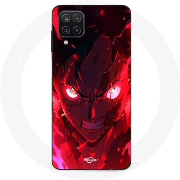Funda Maniacase Para Samsung Galaxy A12 One Piece Luffy Gear Art Manga Anime Negro-image