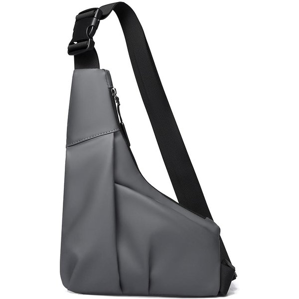 1Pc Bolso Bandolera Triangular Antirrobo Con Correa Ajustable - Bolso De Pecho Casual Para Hombre, Ideal Para Actividades Al Aire Libre, Desplazamientos, Viajes-image