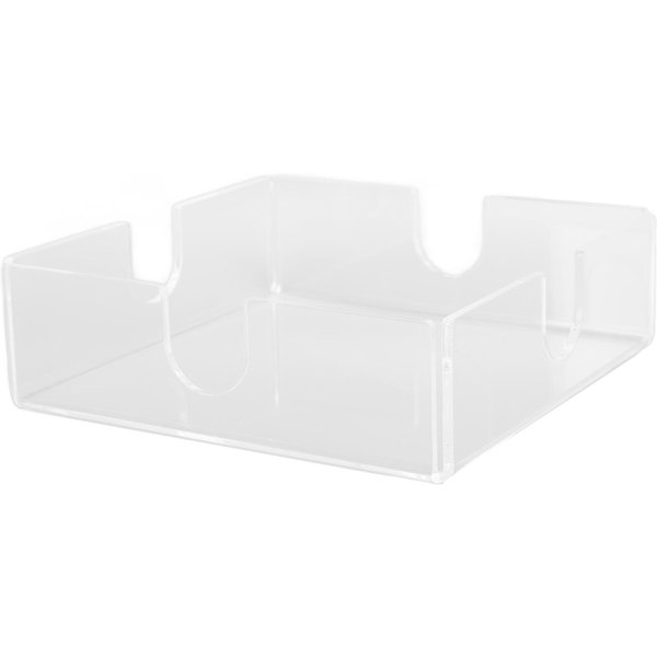 Porta Servilletas Cuadrado De AcríLico Elegante Transparente Dispensador De Servilletas De Mesa Para Cocina Restaurante Bar-image