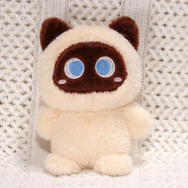 MałA, Super Urocza Pluszowa Zabawka Czarny Kot Kawaii Wypchane ZwierząTko Poduszka MięKka Lalka Prezent Dla Dzieci Na Urodziny BożE Narodzenie 20Cm-image