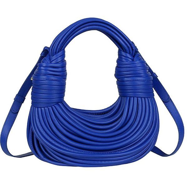 Luksusowa Wieczorowa KopertóWka Dla Kobiet Z WęZłEm Makaronowym, Torebka Na PrzyjęCie, Designerska ZłOta Torebka Do Formalnej Sukienki Blue-image