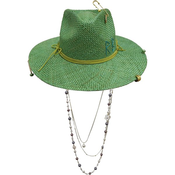 Moda Letra Rb Sombrero De Paja Vaquero Para Mujeres Y Hombres Verano Panamá Jazz Sombrero Para Sol De Vacaciones Al Aire Libre En La Playa 1 PCS-image