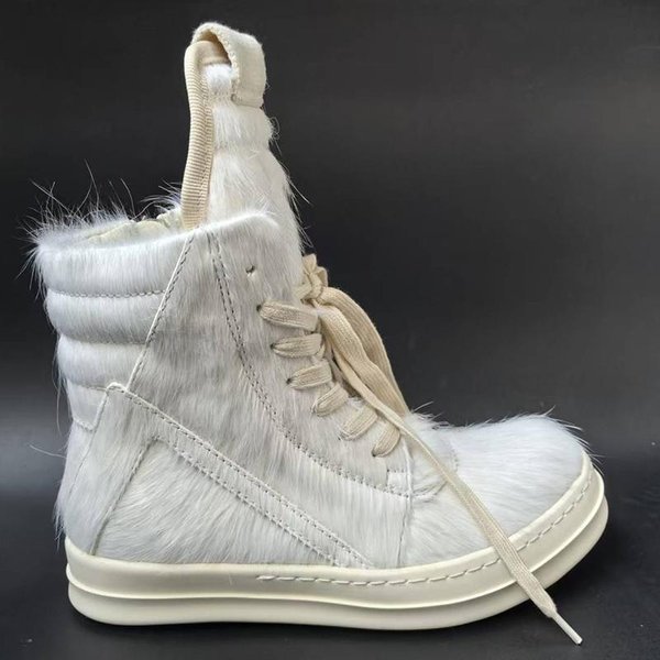 Nowe Luksusowe Patchworkowe Buty Sportowe Wysokie MęSkie Ze SkóRy Naturalnej Niebieskie WłOsie KońSkie OkrąGłY Nosek Sznurowane Zamki BłYskawiczne Buty Deskorolkowe Dla Pary 42 Gray-image