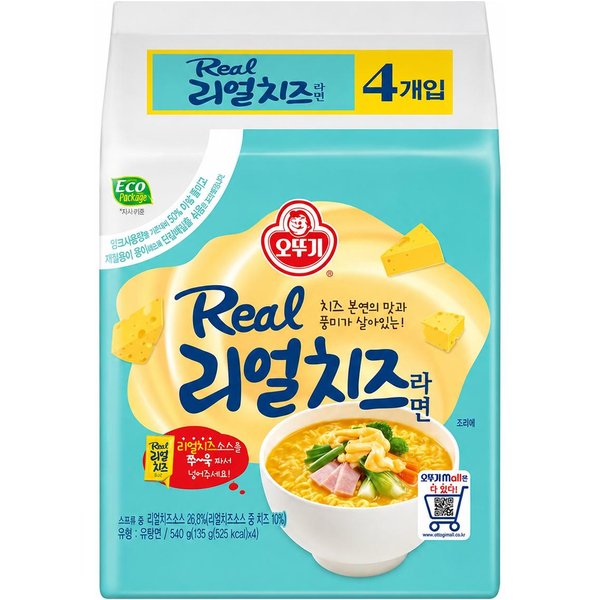 Ottogi Prawdziwy Serowy Ramen 135G (2 Opcje) 4PCS-image