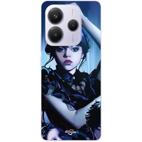 Coque Xiaomi Redmi Note 14 5G Wednesday Mercredi Addams Maniacase-image