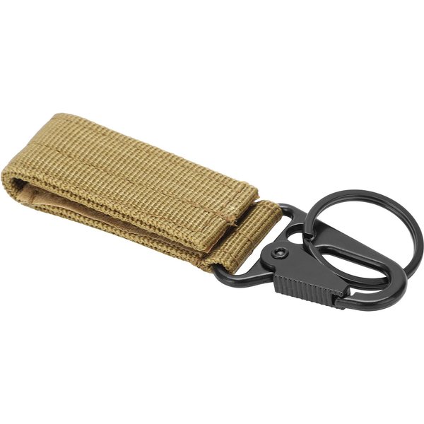 Llavero Colgante De CinturóN Para Exterior MosquetóN Correa De Gancho Y Bucle Anilla Clip Colgador De Hebilla Beige-image