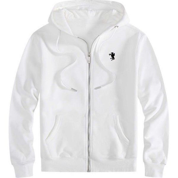 CáRdigan Con Capucha Y Cremallera Para Hombre Transfronterizo 2025: Sudadera Casual De Moda OtoñO/Invierno Para Europeos Y Americanos L Blanco-image