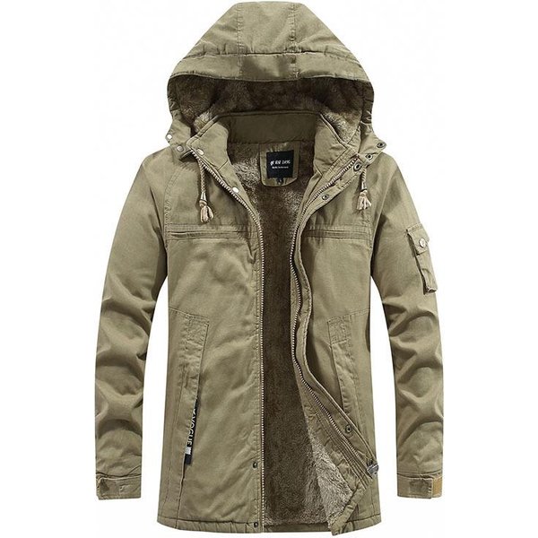 Abrigo Nuevo De Invierno Para JóVenes Acolchado De AlgodóN Ropa De Invierno Para Hombre De Largo Medio Abrigo Acolchado De AlgodóN Slim Para Hombre Chaqueta De AlgodóN Para Hombre Xxxxl Black-image