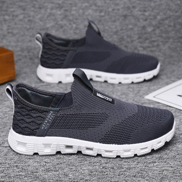 Zapatos Casuales Para Hombre Nuevos Deportivos Tejido Volador Transpirables Ligeros Modernos Zapatos Para Correr Talla Grande Zapatos Para Hombre 44-image