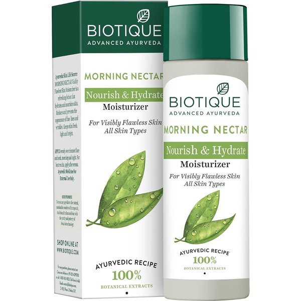 Biotique Morning Nectar Krem NawilżAjąCy Dla Nieskazitelnej SkóRy 120Ml | Zapobiega Ciemnym Plamom I NawilżA | Wszystkie Typy SkóRy-image
