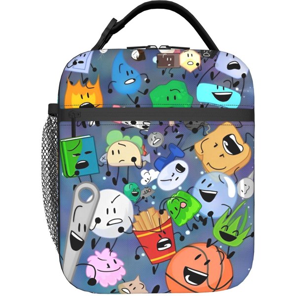 Bfdi Battle For Dream Island Izolowana Torba Na Lunch Termiczna Wielokrotnego UżYtku, Pojemnik Na Lunch PrzenośNy Lunchbox Torba Tote Na Jedzenie One Size-image