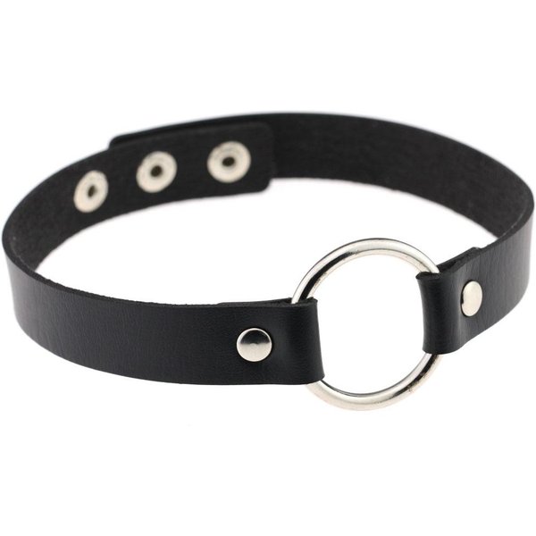 Diezi Moda Punk Estilo Diferente Hombres Torques Collar GóTico Cuero PU Gargantilla Collar Cadena Corporal Para Mujer JoyeríA Black-image