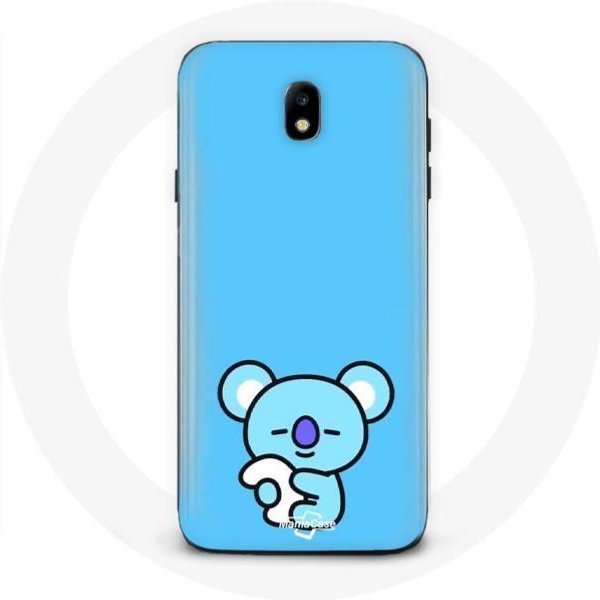 Funda Para Samsung Galaxy S5 Bangtan BTS BT21 Koya RM Fondo Azul-image