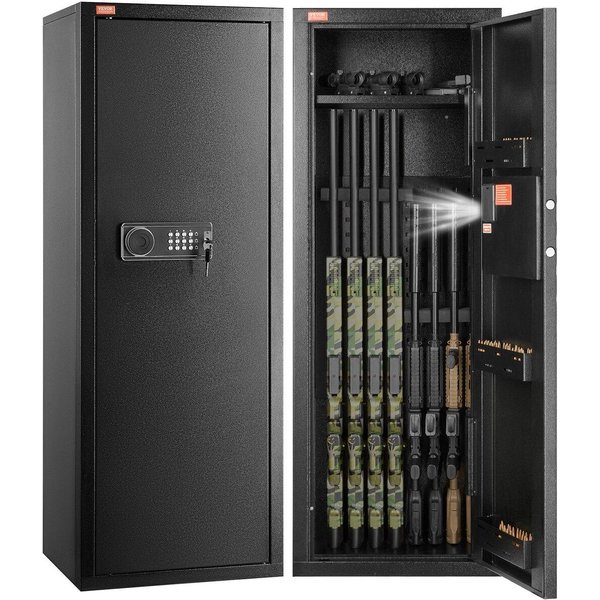 6-8 Rifles Caja Fuerte Para Armas Caja Fuerte Para Rifles Con Cerradura Y Teclado Digital Estante ExtraíBle-image