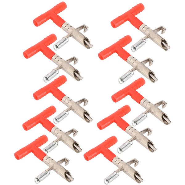 10 Piezas De Bebederos AutomáTicos De PezóN Para Conejos, Accesorios De Tipo Resorte Para Bebederos De Aves De Corral Para Granjas-image