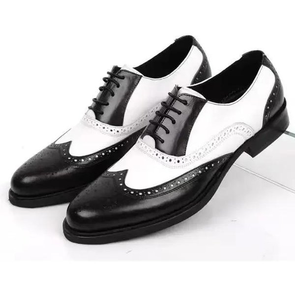 Klasyczne MęSkie Buty Sukienka Sznurowane Buty Dla MężCzyzn Plus Rozmiar Point Toe Business Casual Wygodne MęSkie Buty Wizytowe Na śLub 42 Czarny-image