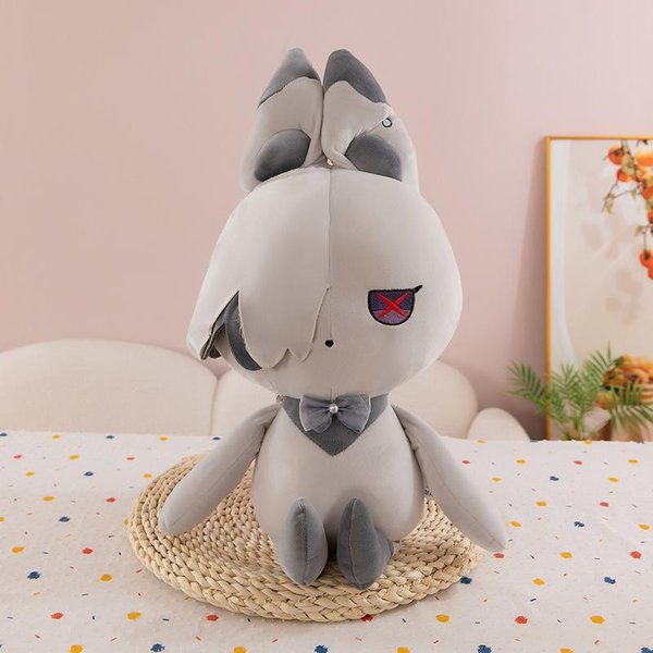 MuñEco De Peluche Arlecchino Clervie De Anime De 40 Cm Juguete Genshin Impact Conejo Cosplay Lindo Suave Almohada Rellena Regalo De CumpleañOs Para Fans Del Juego 40Cm-image