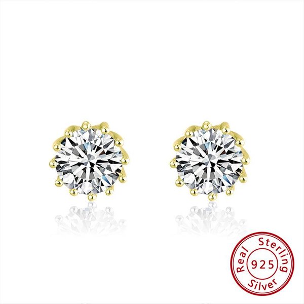 JoyeríA S925 Plata De Ley Pendientes Pendientes Multidiamante Dama ZircóN Redondo 925 Gray-image