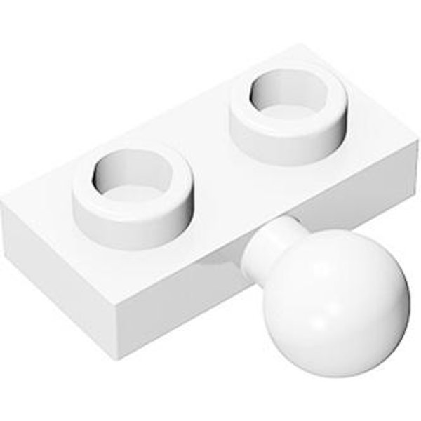 MOC 10 Sztuk 14417 Zmodyfikowany Zestaw KlockóW Konstrukcyjnych 1X2 Z Kulą Holowniczą Z Boku Klocki Puzzle Zabawka Urodziny Dzieci Prezent Dla Dzieci White-image