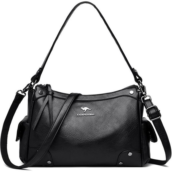 Nuevo Bolso De Mujer Retro VersióN Coreana Bandolera De Hombro De Gran Capacidad Moderno Y AtmosféRico Bolso De Madre Bolso De Mujer De Alta Calidad-image