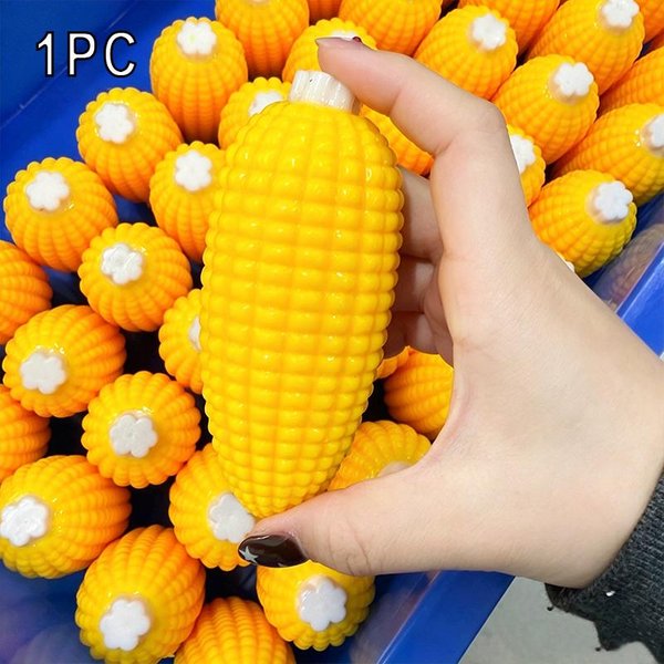 Realistyczna Kukurydza Squishy Fidget Toy Klocek WypełNiona MięKka Zabawka Do ŚCiskania Asmr Sensoryczna OdstresowująCa Zabawka Dla DorosłYch-image