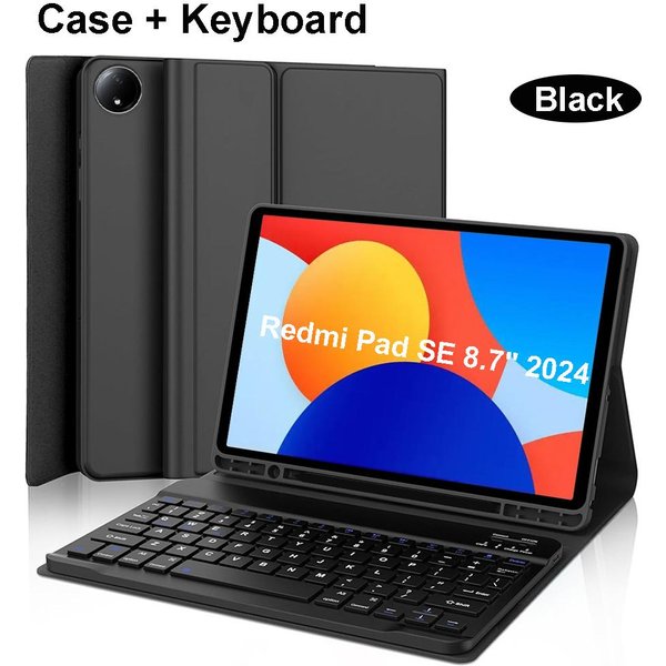 Etui Do Redmi Pad SE 8,7 Cala, Pokrowiec Z Klawiaturą Bluetooth Do Redmi Pad SE 8,7 Cala Redmi Pad SE 8.7&Korean-image