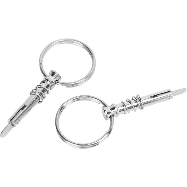 2 Piezas Pasador De LiberacióN RáPida Acero Inoxidable Herrajes Marinos Pasador Para Toldo Bimini De Barco Para ConstruccióN Naval White-image