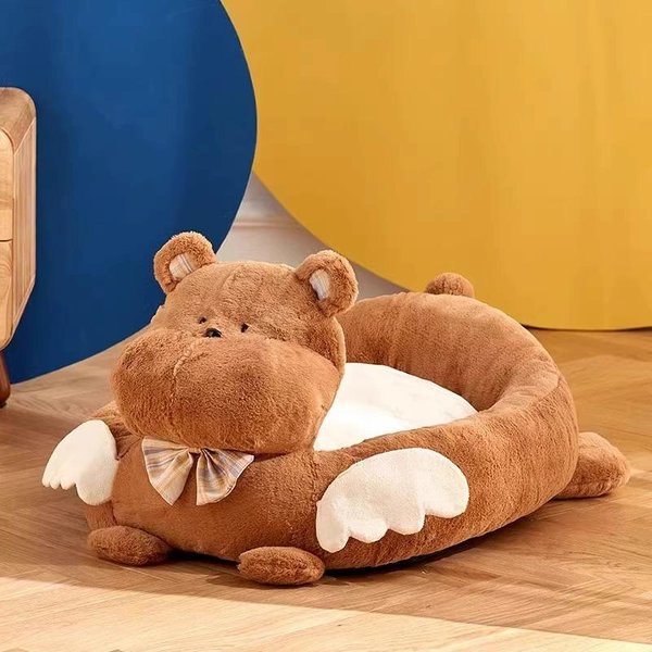 Perrera OtoñO E Invierno Cama CáLida Para Perro Nido PequeñO Para Teddy Estera Para Perro Celebridad De Internet Navidad Nido Para Gato Sofá Universal Para Las Cuatro Estaciones M-50X42Cm-image