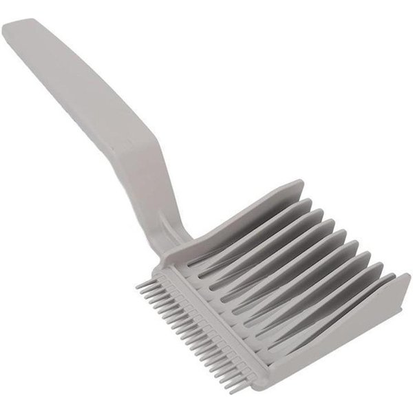 Peine Barber Fade Para Hombre Herramientas Profesionales Para Cortar El Cabello De Hombre Peine Para Cortar El Cabello Resistente Al Calor Peine Plano De Punta Plana Peine Para MáQuina De Cortar Gris-image