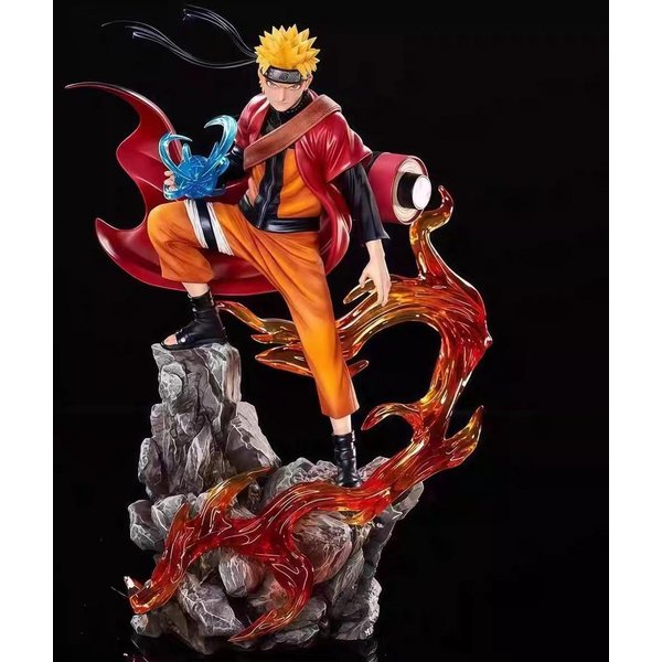 23Cm Model Anime Naruto Uzumaki Naruto Uchiha Sasuke Model Akcji Statua PVC Ozdoba Na Biurko Kolekcja Zabawki Prezent No Box-image