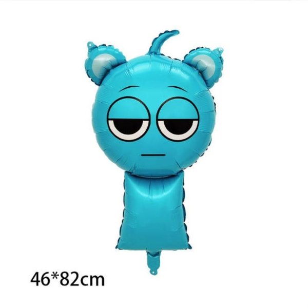 1 Sztuka Balon Z Folii Aluminiowej Sprunki Dekoracja Na PrzyjęCie Urodzinowe Upominki Postać Z KreskóWki Balon Foliowy Akcesoria Na Baby Shower Prezent Urodzinowy 10Inch-image