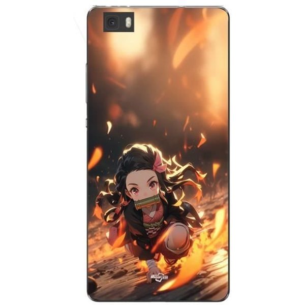 Coque Maniacase Pour Huawei P8 Lite Demon Slayer Nezuko 3D Art Anime Manga-image