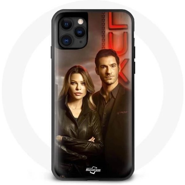 Funda - Maniacase - Iphone 11 Pro - Lucifer Morningstar - Flexible - ProteccióN Y DecoracióN Negro-image