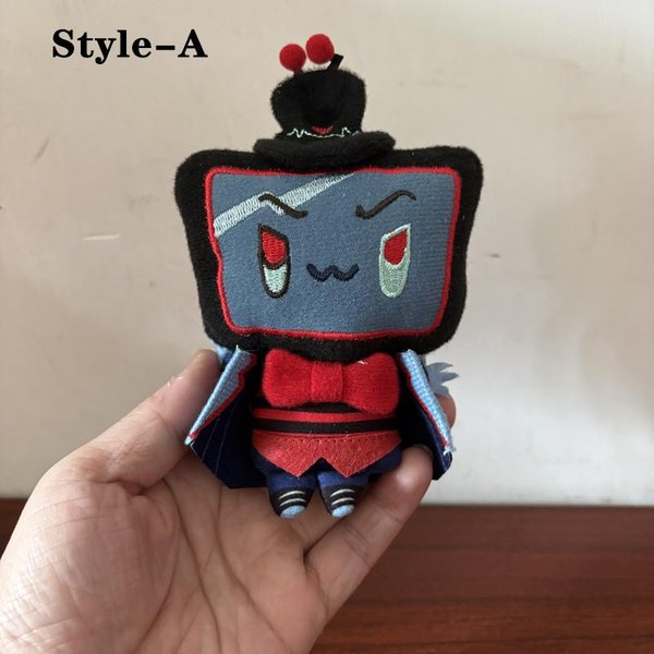 ÚLtimo SúPer Genial Con Abrigo Colorido 3V Vox Personaje De Anime AnimacióN Juguetes De Peluche Hazbined MuñEco Peluche Hotel DecoracióN De Escritorio About 10Cm-image