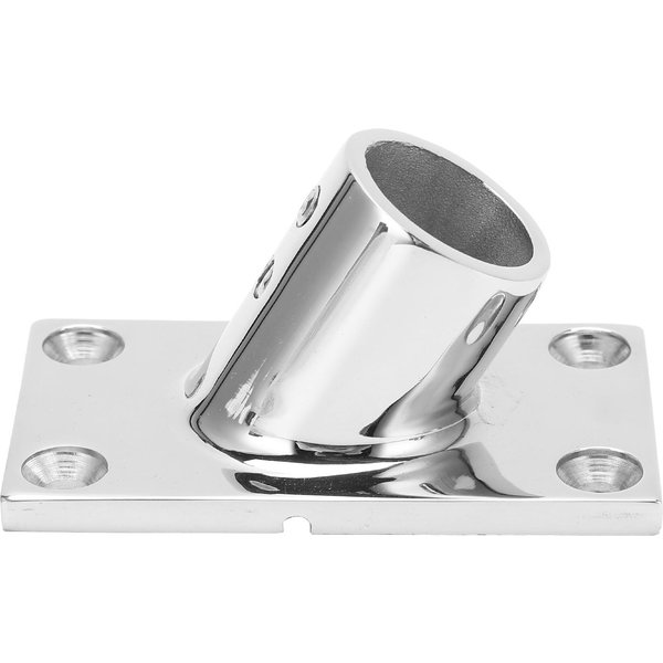 Base De Pasamanos De Barco Acero Inoxidable 60 Grados Rectangular Accesorio De Pasamanos De Barco 22Mm 0.9In White-image