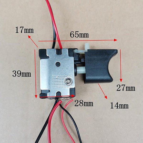 1 Szt. Litowy PrzełąCznik Wiertarki Elektrycznej PrzełąCznik PyłOszczelny Wiertarki Elektrycznej Przycisk Regulacji PręDkośCi PrzełąCznik Wiertarki Elektrycznej Bezprzewodowej-image