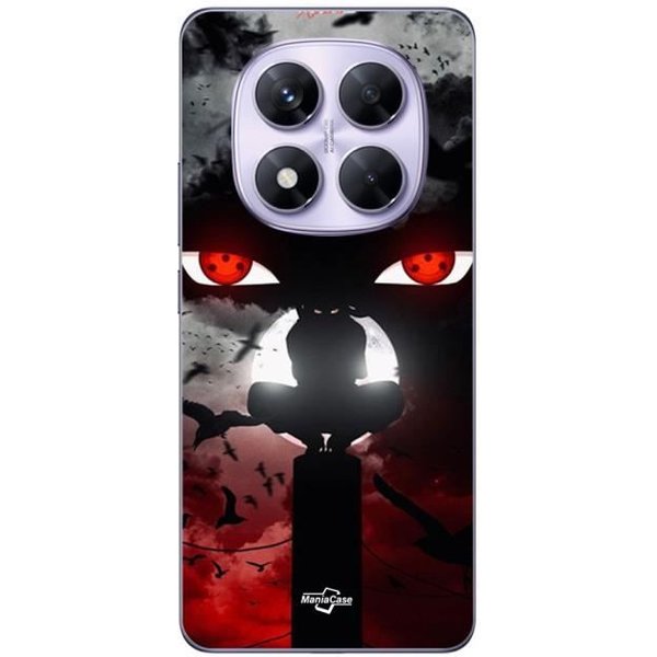 Coque - Xiaomi - Redmi Note 14 Pro 5G - Itachi Uchiwa - Souple - Noir-image