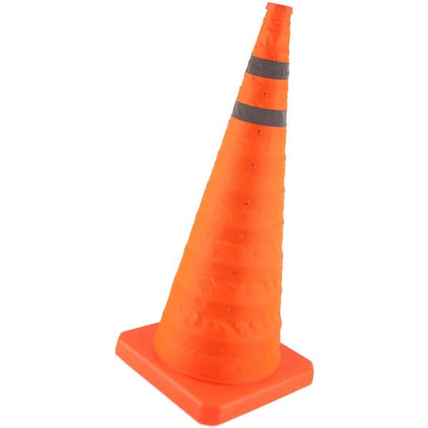 Cono De Seguridad Vial Plegable 70X29X29Cm Plegable Reflectante Seguridad Vial Cono De Estacionamiento Orange-image