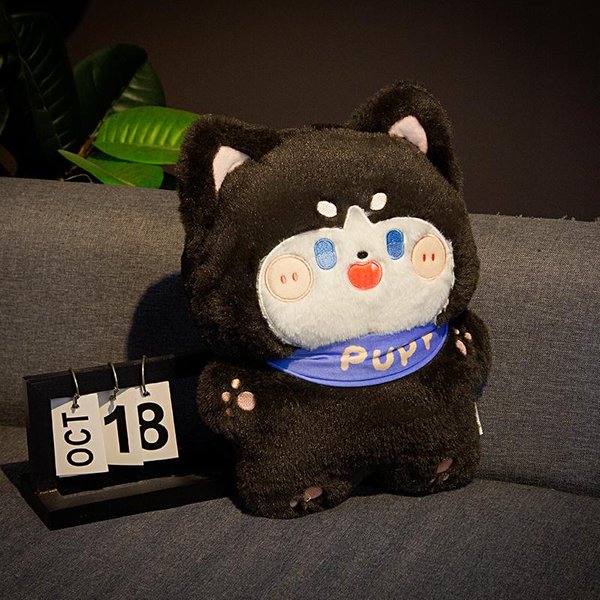KreskóWkowy Piesek Pluszowa Zabawka Kawaii Przytulne ZwierząTko Wypchany Puszysty Pluszak Pies Husky Shiba Inu Prezent Dla Dzieci 13Cm Keychain-image